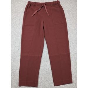 Cinq A Sept Alec Drawstring Straight-Leg Pants Red Size 8